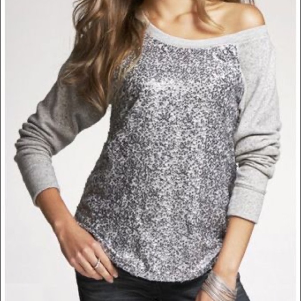 Express Sequin Sweater